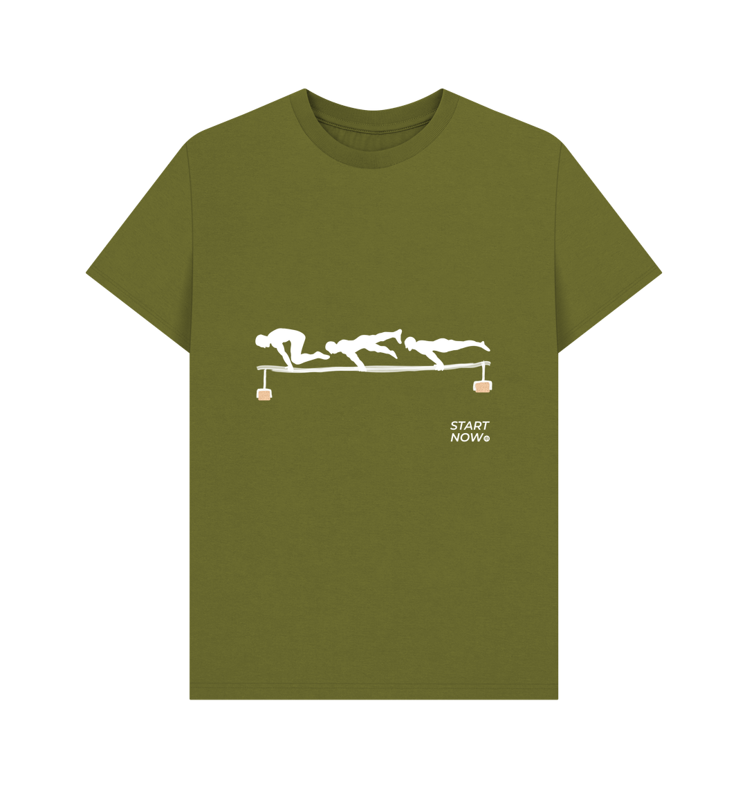 Moss Green Start Now T-shirt