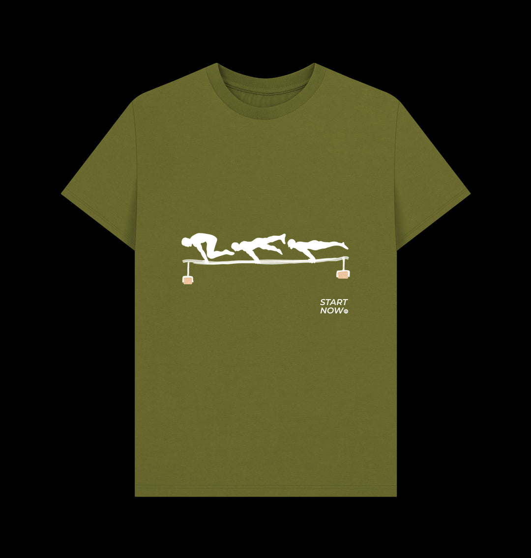 Moss Green Start Now T-shirt