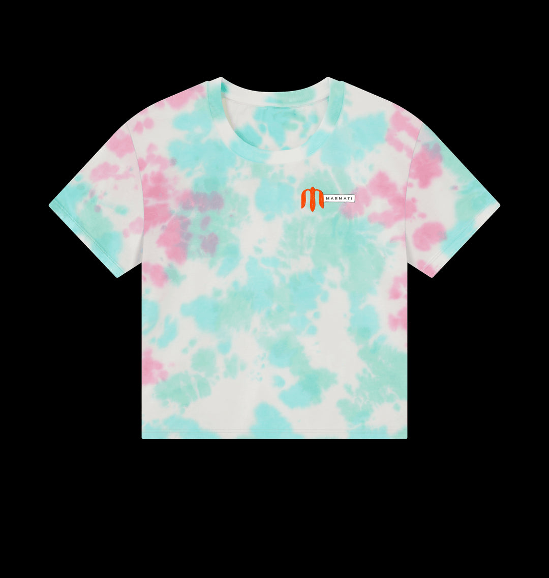 Pastel Tie Dye Marmati Originals Boxy Tee