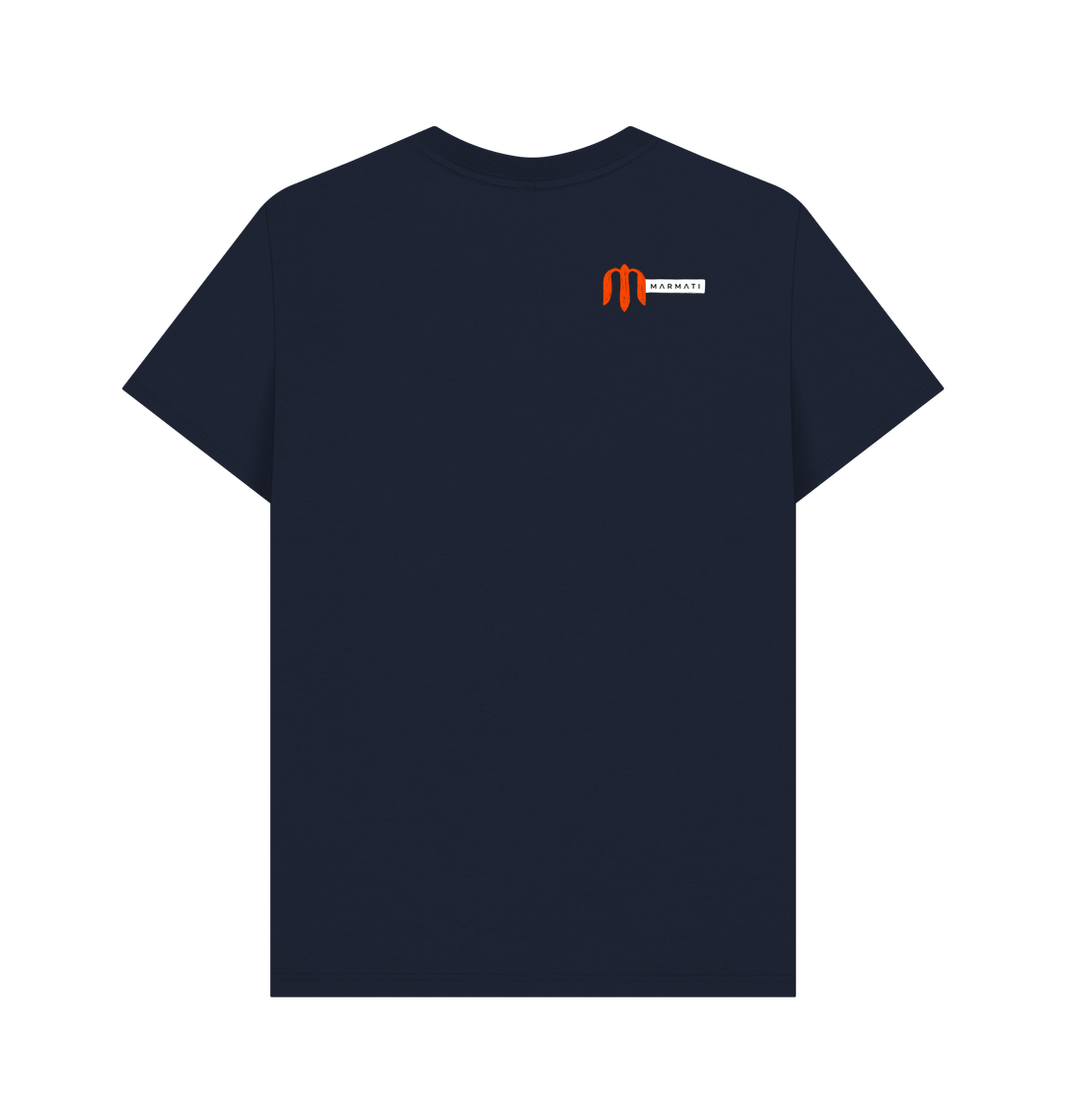 Navy Blue Printed T-shirt