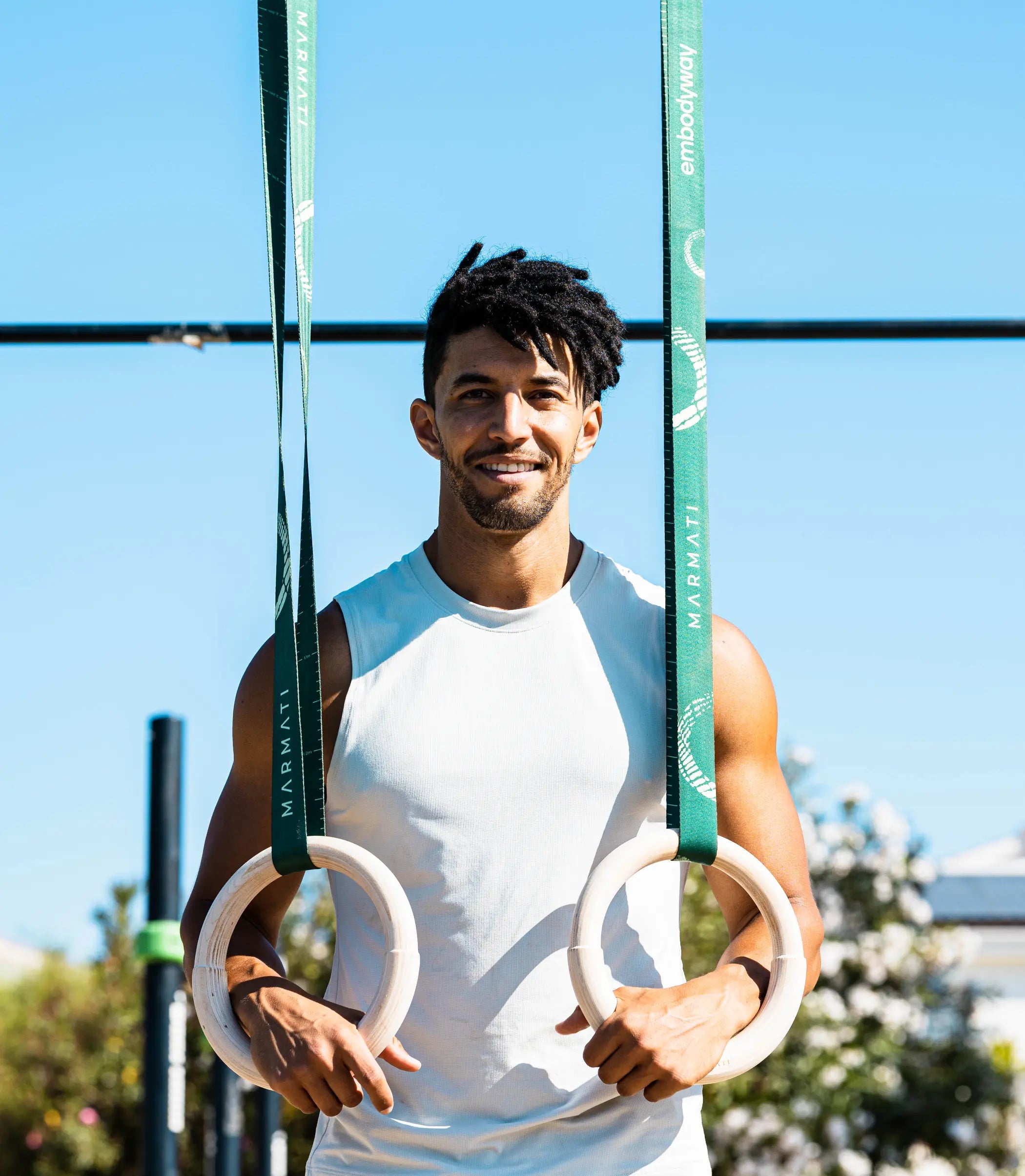 Garbage™ Gymnastic Rings MARMATI, recycled gym rings EMBODYWAY