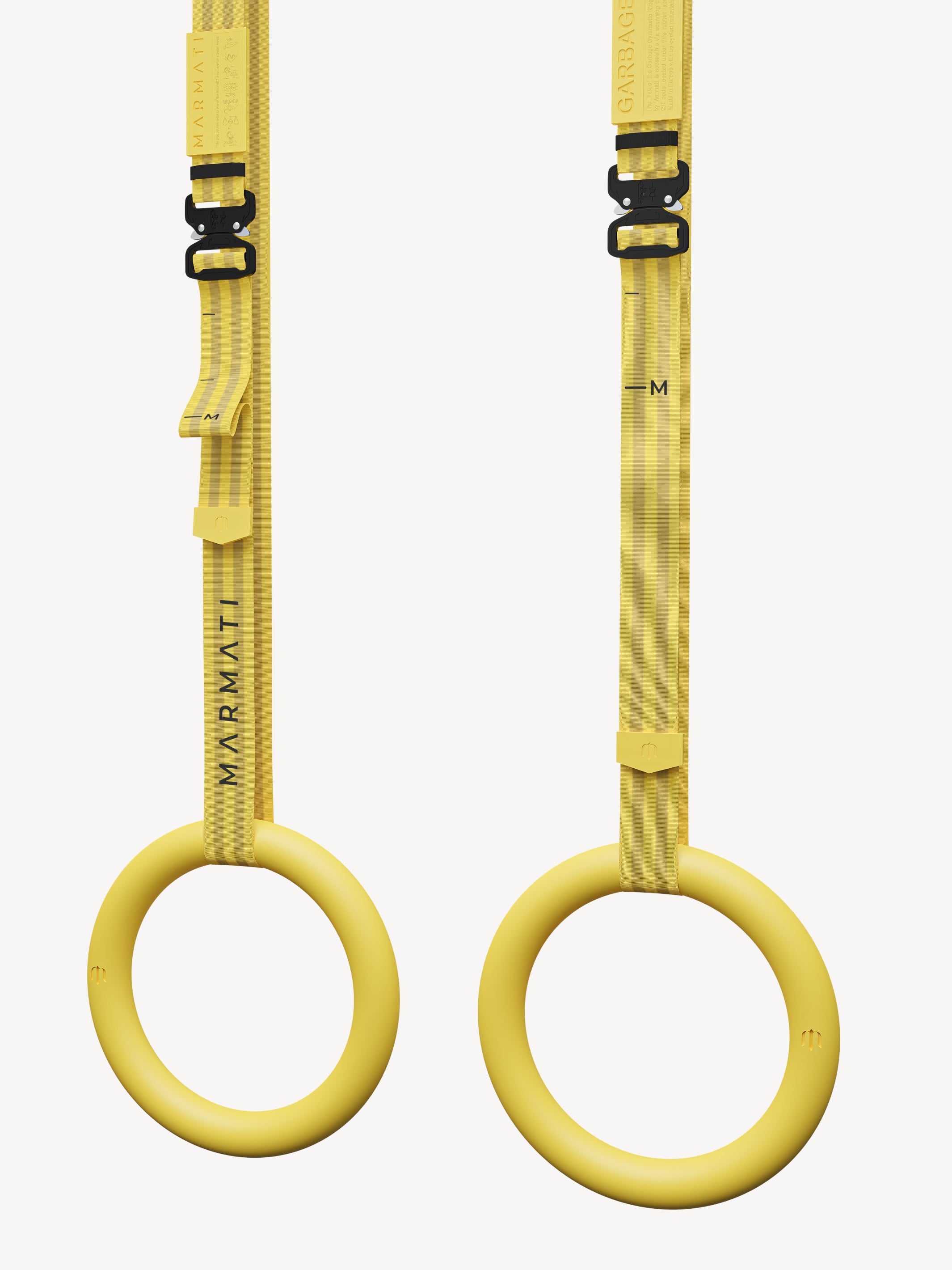 Constructed from recycled materials with high-performance, gymnastic rings by Marmati ensure an adventurous performance that engages the body, mind, and soul. Made for the most demanding workouts off the ground. Journey 3 edition is helping to generate clean energy in collaboration with Renewable World via Work for Good.