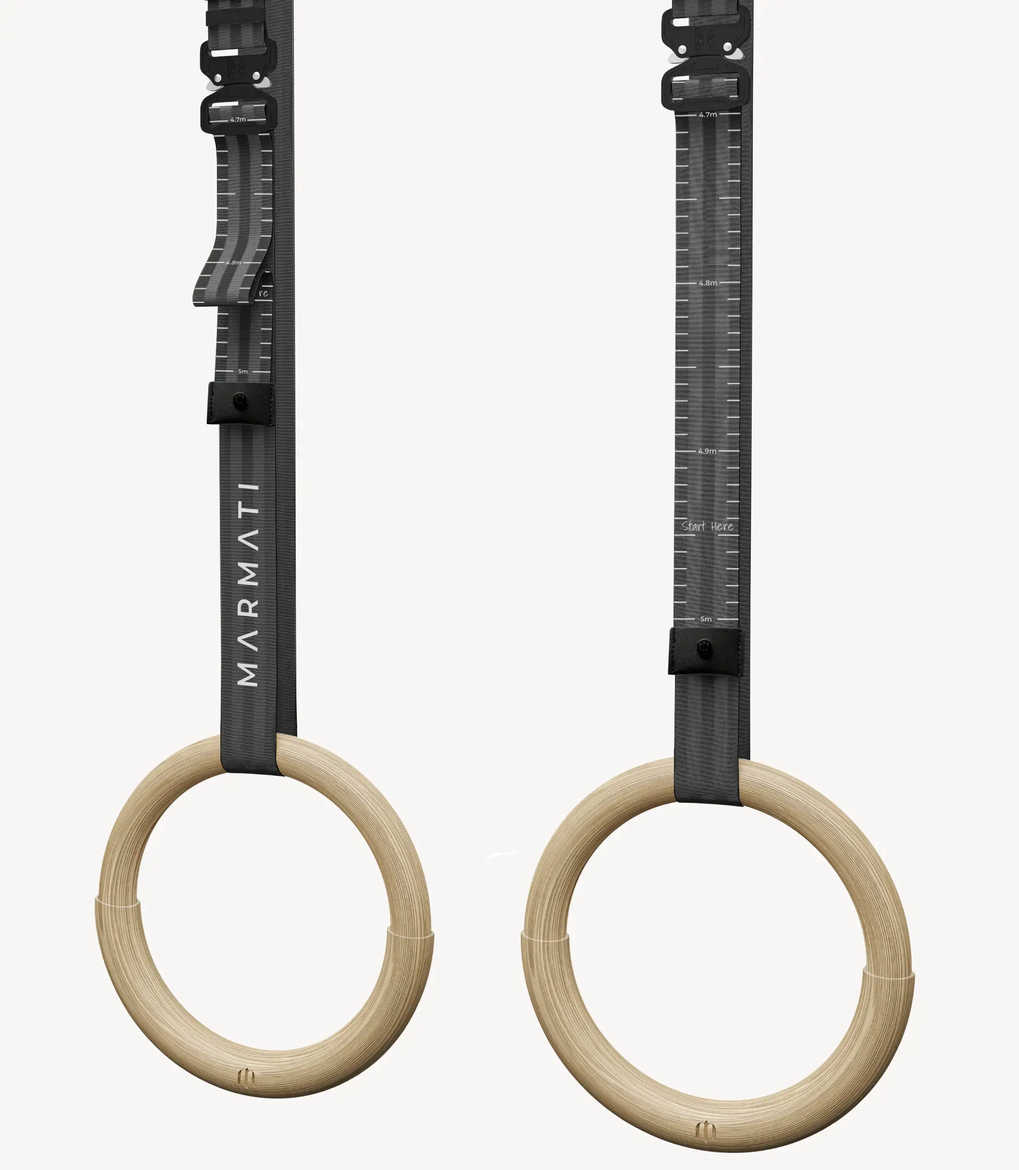 Garbage™ Gymnastic Rings MARMATI, #color_black #size_twyst