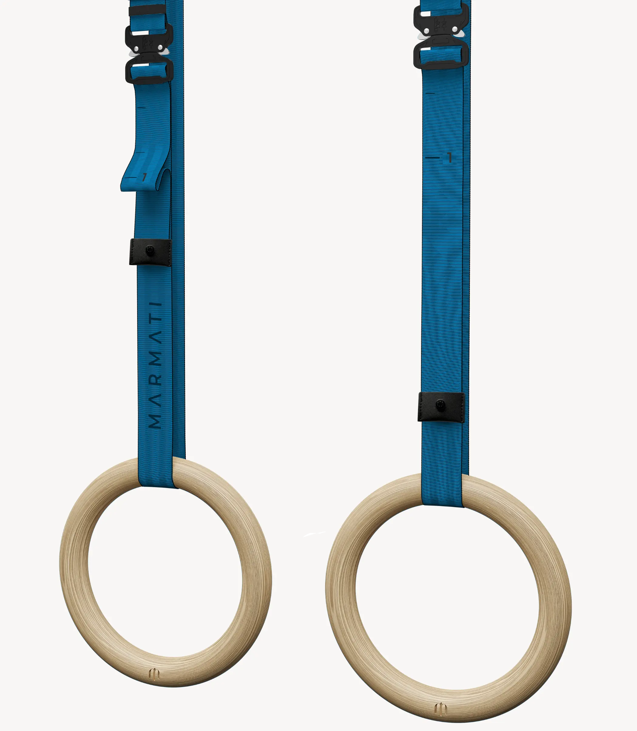Athlete performing dips for full-body strength with gymnastic rings. #color_navy #size_32mm