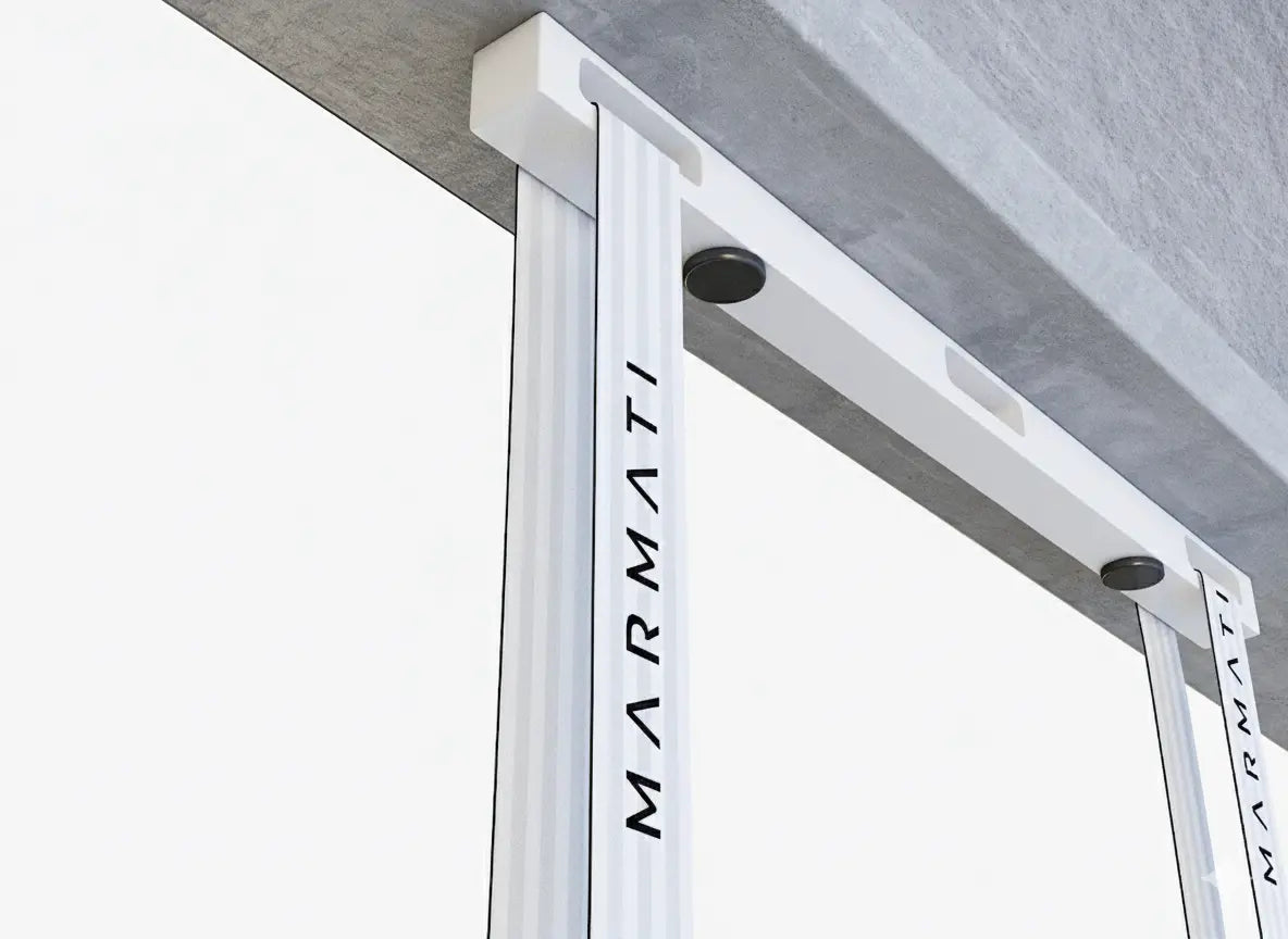 Ring master mount by marmati hanging from concrete #color_white