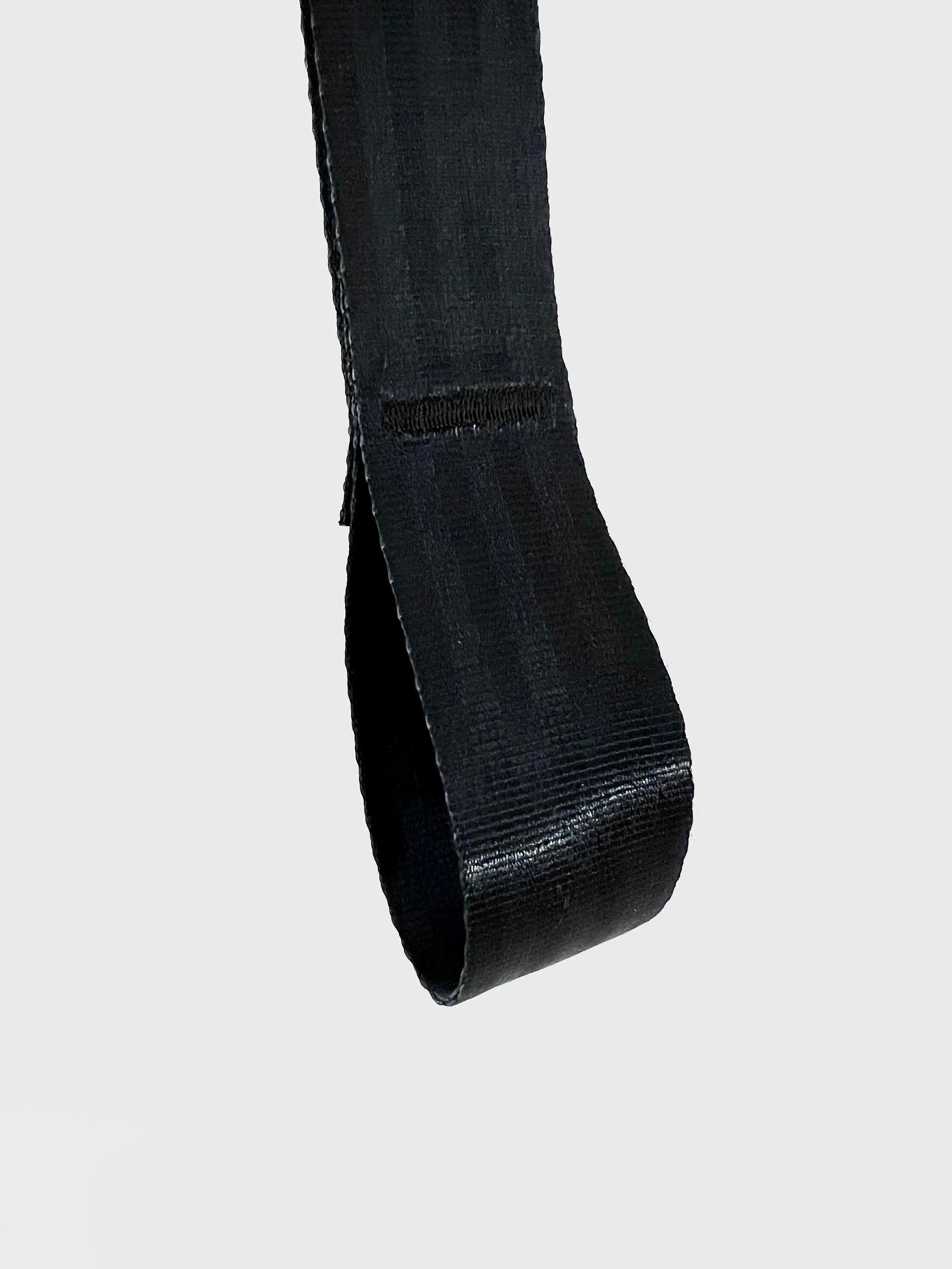 Black belt on a light gray background