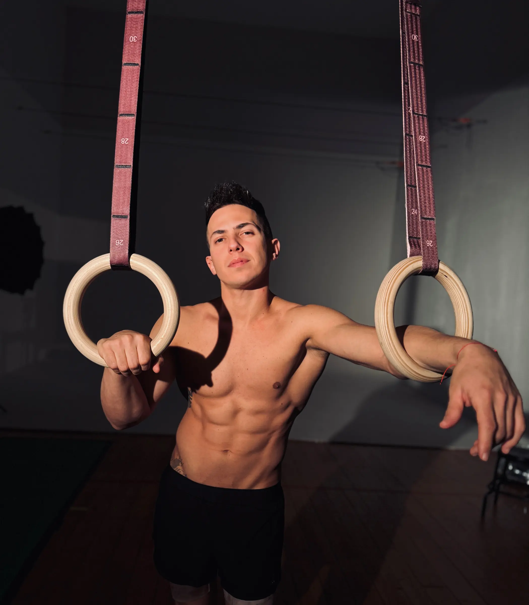 Eco-conscious gymnastic rings made from 95% recycled rPET bottles