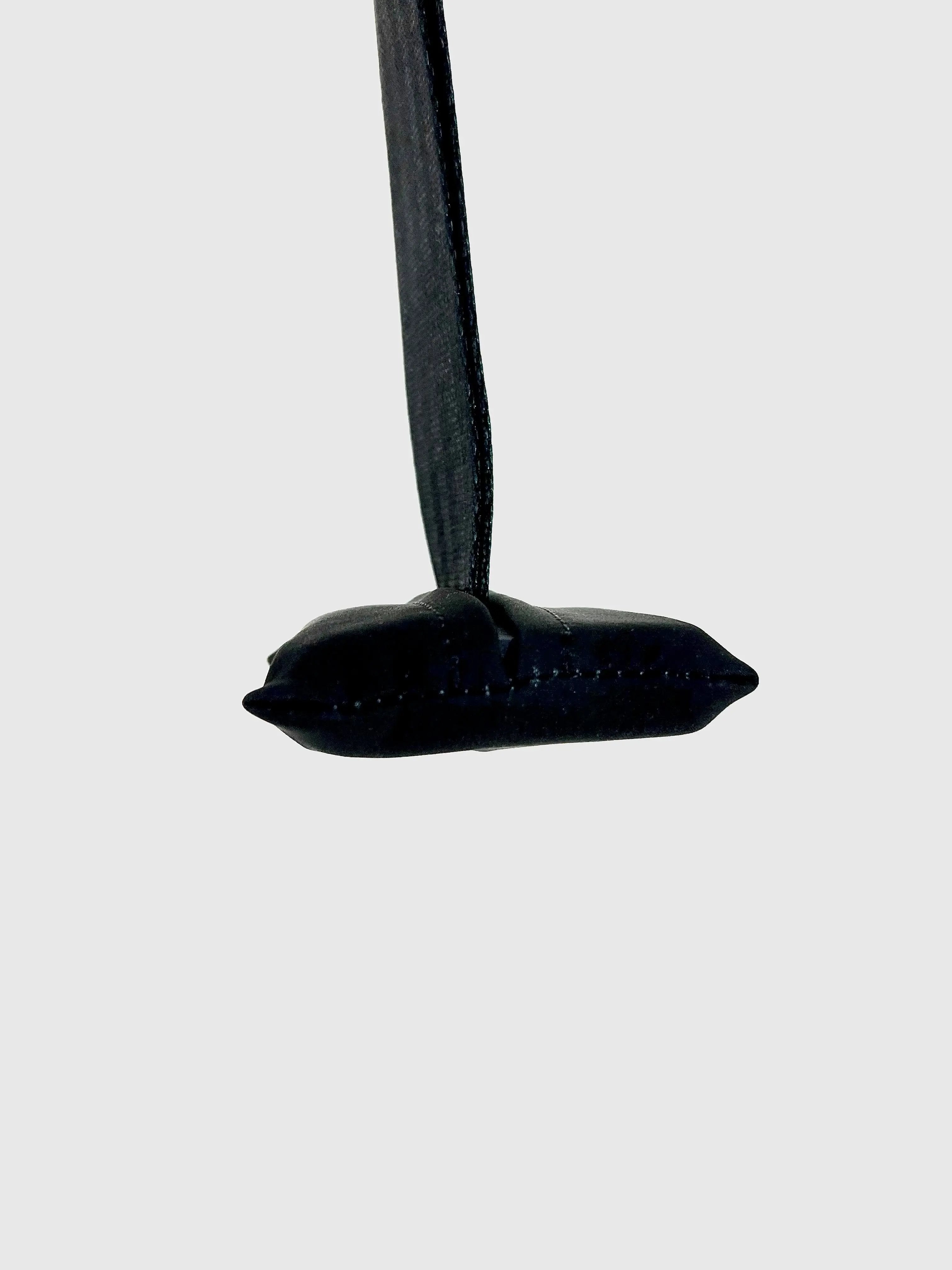 Black pendant on a white background