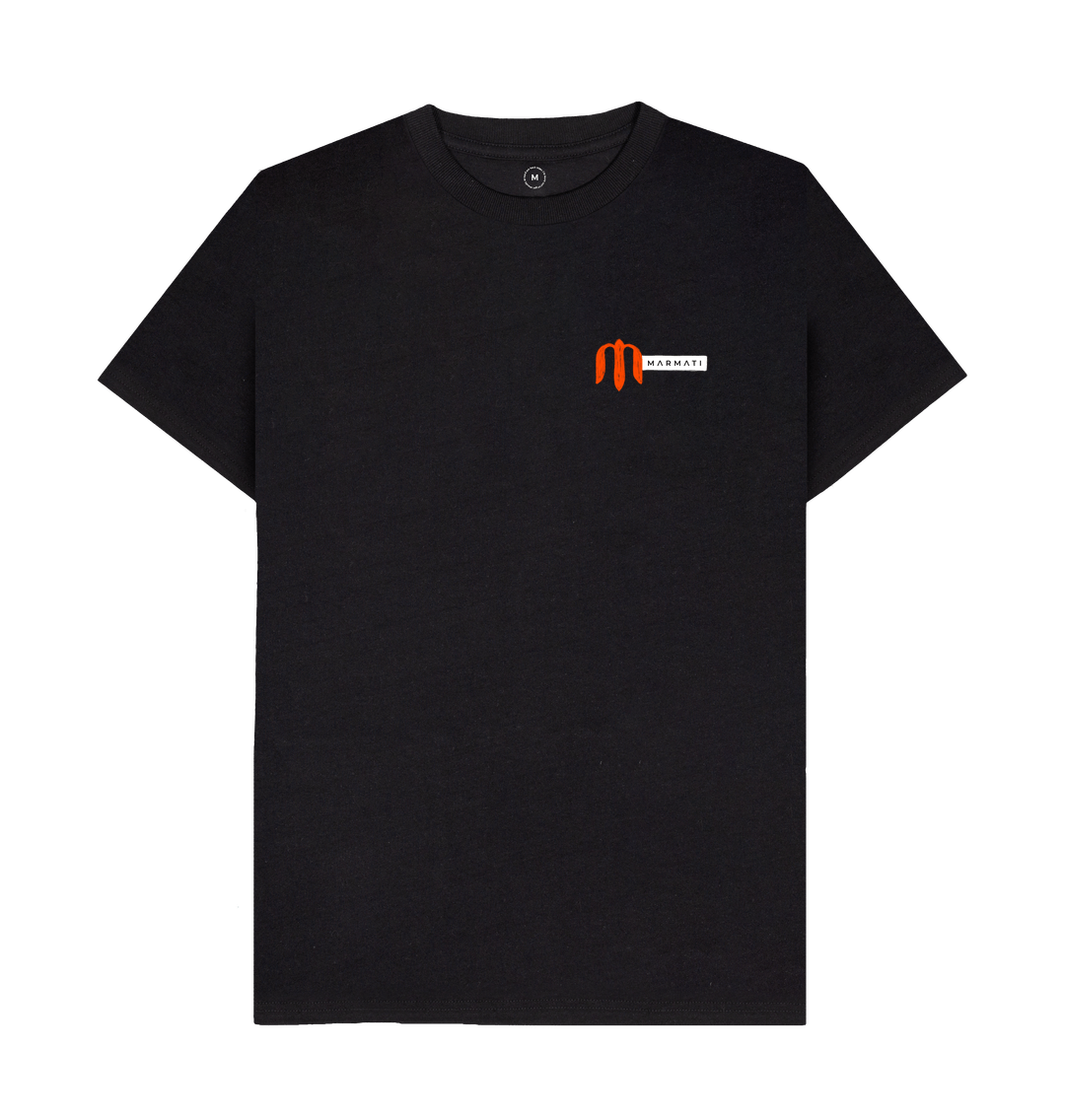 Black Marmati Originals T-shirt featuring minimalist and versatile everyday style