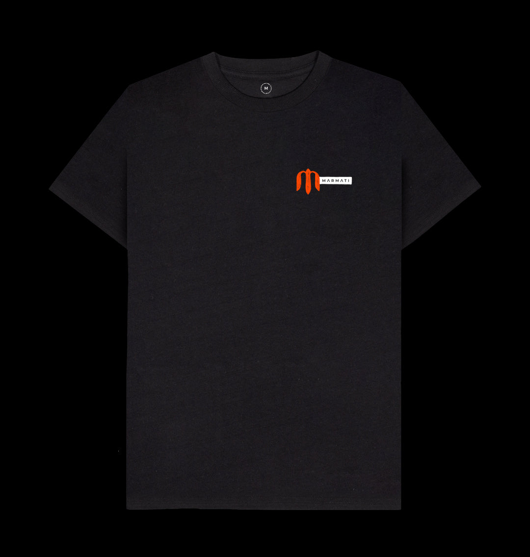 Black Marmati Originals T-shirt featuring minimalist and versatile everyday style