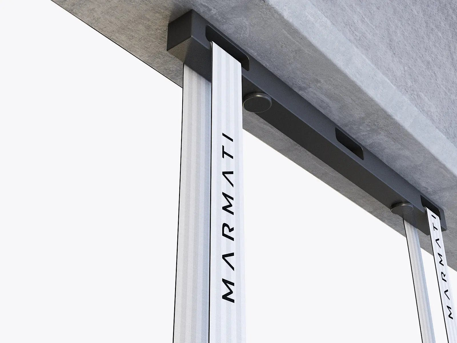 Close-up of a Marmati window frame with a white background #color_black